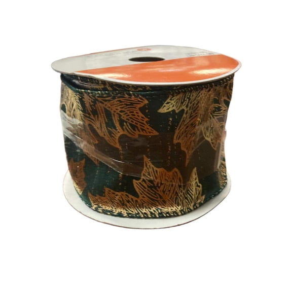 Celebrate it Fall Leaf Wired Ribbon 2.5inx20ft