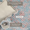 thumbnail image 4 of Regency Heights Full/Queen Size Quilt Set, 3-Piece Lightweight Rose Garden Coverlet Bedspread with Scalloped Edge, Floral Vintage Quiltted Bedding Set with Shams for All Season, Blue, 4 of 10