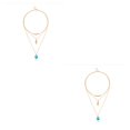 thumbnail image 2 of Collar de cadena de moda sweethay hojas universales ajustables joyería turquesa colgantes resistentes, 2 of 6