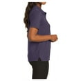 thumbnail image 3 of Mafoose Women's Comfortable Silk Touch Polo Golf Shirt Short Sleeve Eggplant L, 3 of 7