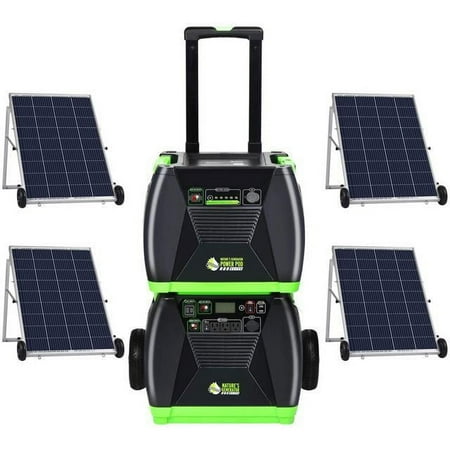 UPC: 0855634006474 | Nature s Generator Elite – Platinum System:3600W Solar & Wind Powered Pure Sine Wave Off-Grid Nature s Generator Elite+1200W Nature s Generator Power Pod Elite+4pcs 100W Solar Panel HKNGPTEL