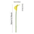 thumbnail image 3 of Artificial Calla Lilies White Bridal Bouquet Fake Lilies, 12 Bunches Artificial Calla Lily White Flowers, Realistic Pu Bride Wedding Bouquet & Spring Home Table Centerpiece Decor (13 Inch),, 3 of 7