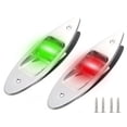 thumbnail image 1 of 2pcs 12V LED Navigation Lights Waterproof Navigation Lights for Marine Boat Red and Green Light, 1 of 7