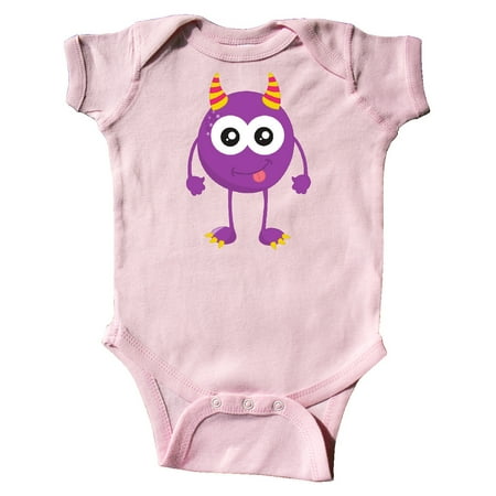 

Inktastic Cute Monster Little Monster Purple Monster Horns Gift Baby Boy or Baby Girl Bodysuit