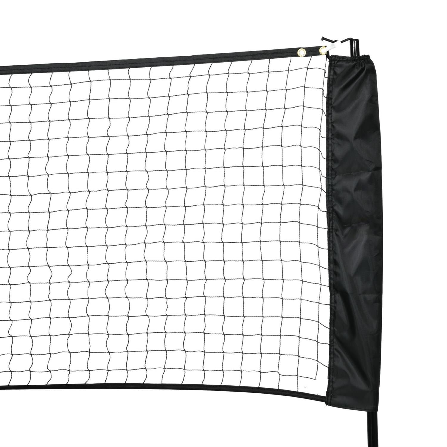 Demi Bonn All-in-1 Height Adjustable Badminton Set, Suitable for Pickleball Volleyball, Ideal for Backyard Beach Driveway Games, Black
