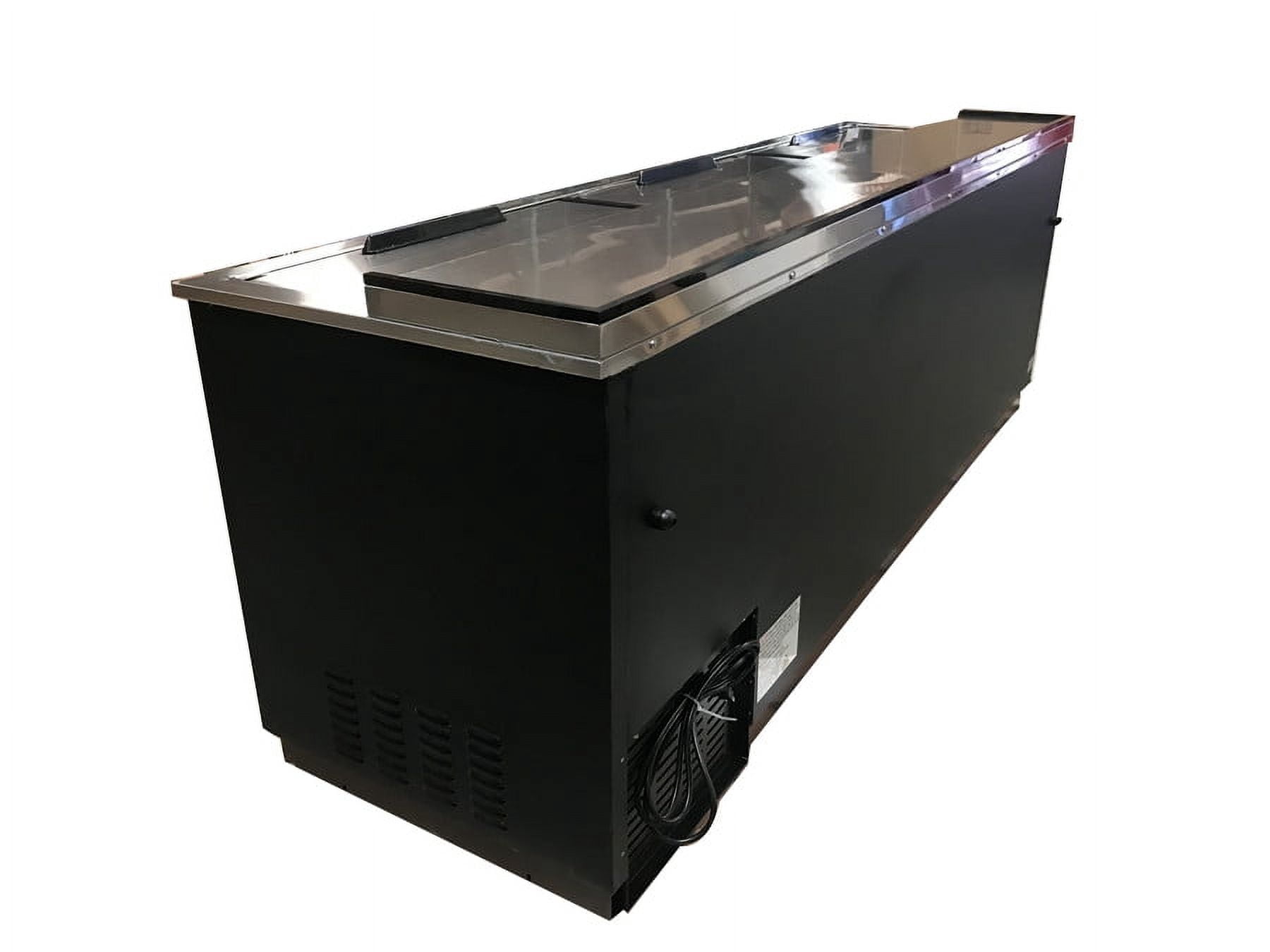 95" Horizontal Bottle Cooler Deep Well Commercial beer bottle Refrigerator 33-38F Top-Loading