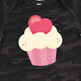thumbnail image 4 of Inktastic Pink Cupcake, Pink Muffin, Cupcake Icing, Hearts Girls Baby Bodysuit, 4 of 5