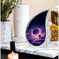 thumbnail image 7 of Purple Planet Urns For Human Ashes Adult Men - Mini Memorial Urn For Ashes Adult Women - Large Urn For Cremation - Burial Urns For Decorative - 10Inch And 3Inch, 7 of 7