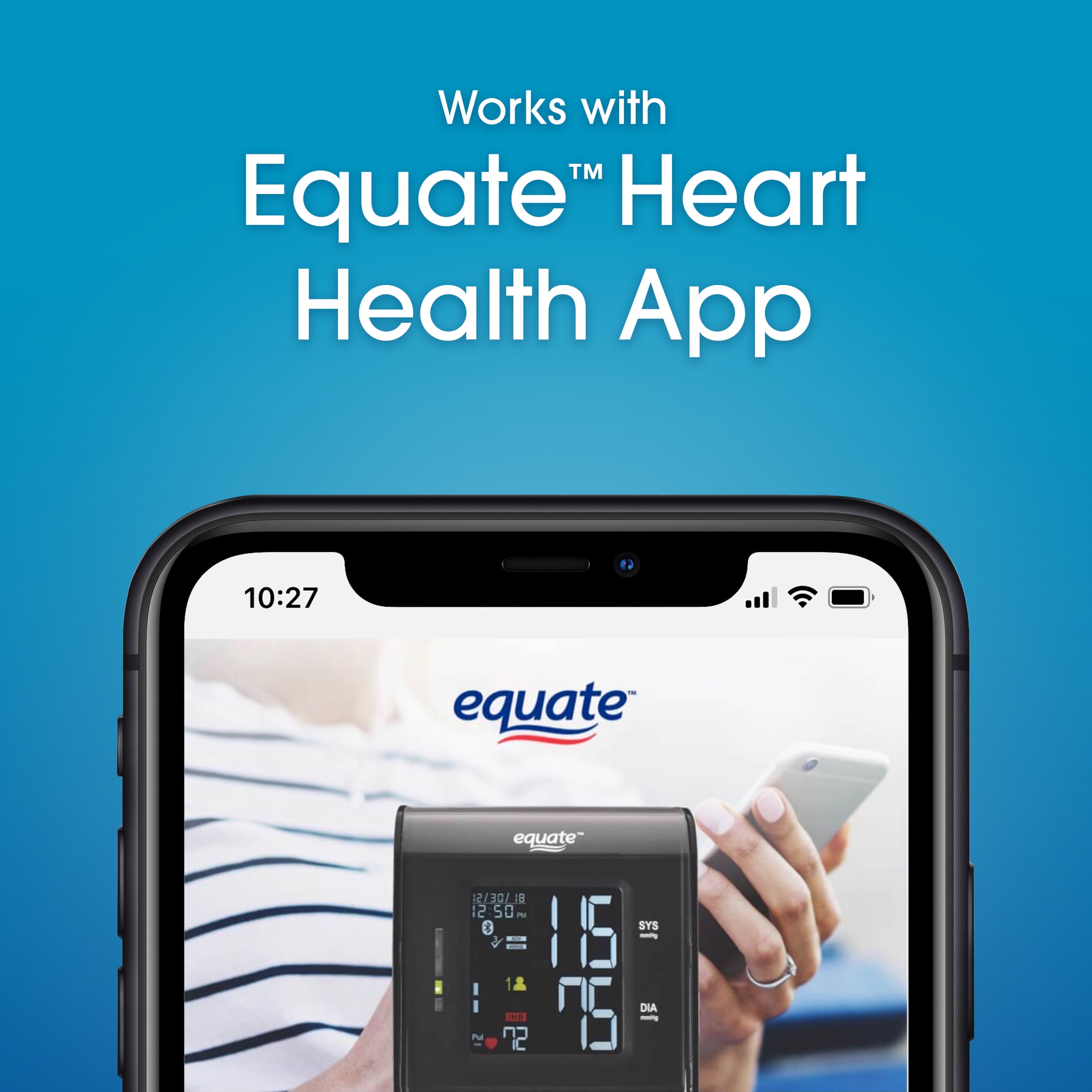 Equate 8000 Series Premium Upper Arm Cuff Blood Pressure Monitor