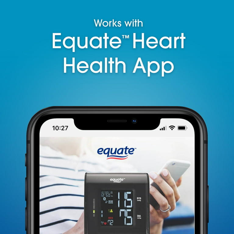 EQUATE 6000 Series Upper Arm Blood Pressure Monitor - Black for