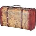 thumbnail image 4 of Valise en Bois, Style Vintage, Boîtes de Rangement Décoratives avec Poignée, 4 of 8
