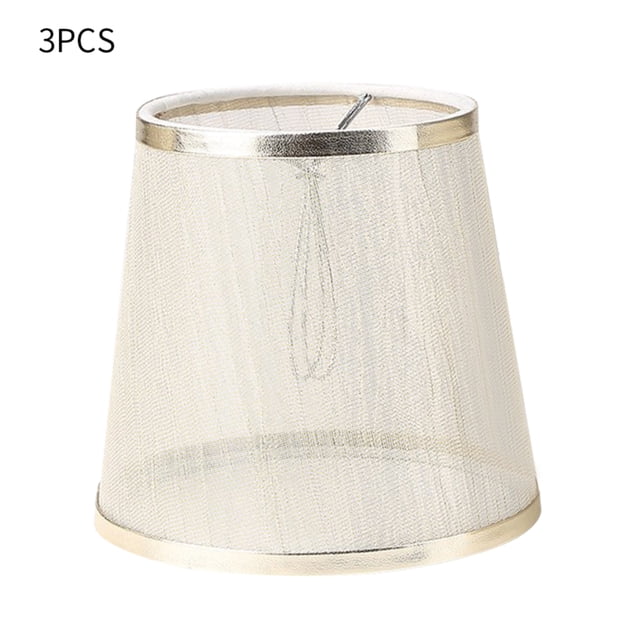 Inteprter Juego de 3 pantallas de lámpara gris, pantalla de tela de gasa transparente para iluminación de suelo de Iluminación novedosa Dorado Inteprter HA003677-01