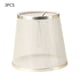 thumbnail image 3 of Pantallas de lámpara de tela de gasa transparente para iluminación de luz de piso de mesa, dorado 3 piezas de Eigraketly HA003677-01, 3 of 7
