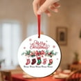 thumbnail image 4 of Adornos navideños colgantes, calcetines redondos de regalo, recuerdos decorativos, colgantes navideños de madera, decoración colgante, adornos de jardín, adornos navideños, adornos de Halloween., 4 of 4