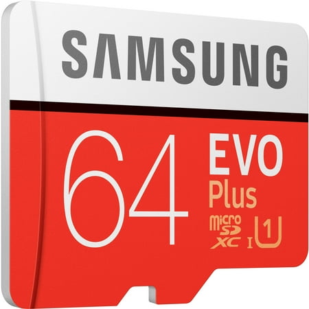Samsung - EVO Plus 64GB microSDXC UHS-I Memory Card