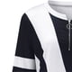 thumbnail image 5 of Camiseta holgada de manga larga con cuello en V y estampado de retazos informal a la moda para mujer Pompotops gfhjh11464, 5 of 6