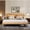 Natural, variant on Novilla Bed Frame - King Size Solid Wood Platform Bed with 3-Level Adjustable Headboard, Solid Wood Slat Support, No Box Spring Needed, Walnut