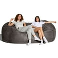 thumbnail image 5 of Jaxx 7 Foot Giant Bean Bag Sofa, Charcoal, 5 of 7