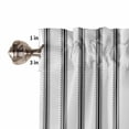 thumbnail image 5 of Half Window Curtains 24 Inches Long, Black Striped Window Treatment Curtain Drapes, Black White Stripes Farmhouse Short Curtains Tiers for Kitchen Over Sink, 27.5"x24", 2 Panels, 5 of 7