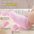 thumbnail image 3 of Revosoxs Diabetic Bamboo Socks for Men and Women,5 Pairs Loose Non-Binding Low Cut Diabetic Socks size 5-13ï¼ˆPure-Smallï¼‰, 3 of 5