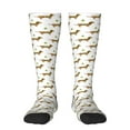 thumbnail image 2 of Lsque Dachshund Going To Play Tennis Printed Crew Socks Men's Women's LightWeight Thin Casual Calf Socks ,Knee High Socks,Cotton Socks, 2 of 9
