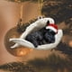 thumbnail image 5 of Adornos navideños, adornos navideños, regalos navideños, colgante decorativo de perro, colgante para árbol de Navidad, accesorios decorativos, colgante de ángel, 5 of 5