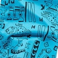 thumbnail image 6 of Men's Lightweight Beach Shorts, Elastic Waist with Aztec-Inspired Geometric Print, Breathable Shorts for Vacation and Outdoor Activities Sky Blue 3XL, 6 of 8
