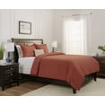 thumbnail image 3 of Chanasya Duvet Cover Twin Set Ultra Soft Solid 2-Piece Bedding - Luxurious Silky Soft Brushed Microfiber Comforter Cover Combo- Zipper Closure (1 Duvet Cover & 1 Pillow Sham) Rust - Twin, 3 of 3