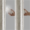 thumbnail image 5 of JERFIT Silver Jacquard Damask Blackout Curtain Panel for Bedroom, 50x84 Inch Grommet Top Window Drapes, Thermal Insulated Room Darkening Curtains, 1 Panel, 5 of 10