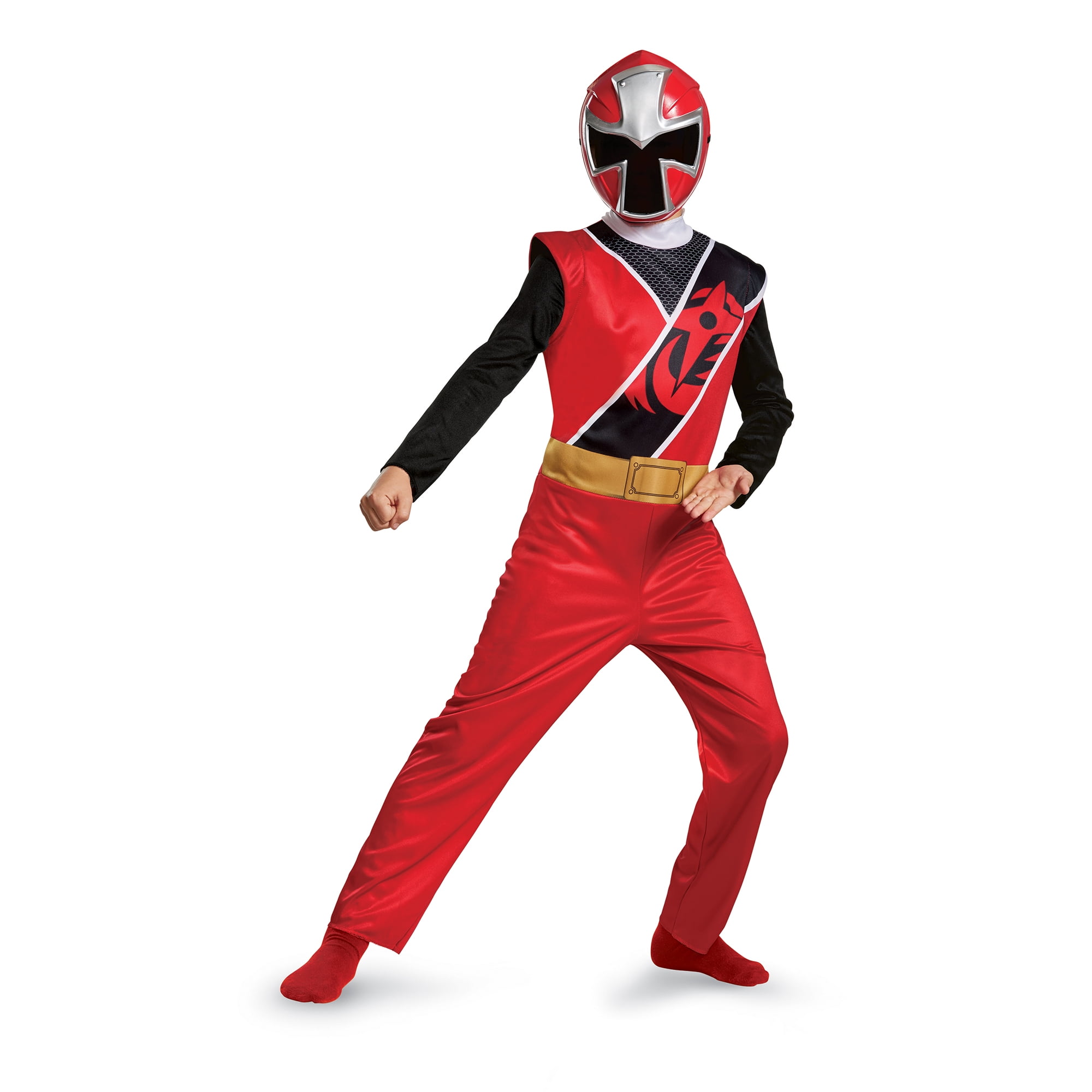 Power rangers ninja steel boys' red ranger basic costume Small (4-6 ...