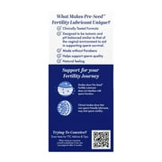 Pre-Seed Fertility Lubricant, for Use by Couples Trying to Conceive, with 9 Applicators, 1.4 oz Tube