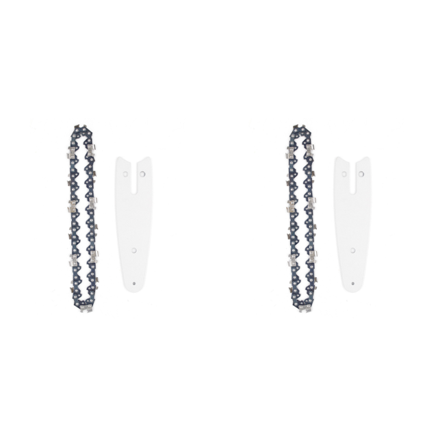 Hoja Cadenas Motosierra Eléctrica Afilada Metal 2 Uds. Con Placa Guía (4 Pulgadas)