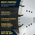 thumbnail image 4 of EDiamondTools 12" All Purpose Diamond Saw Blades for Reinforced Concrete, Asphalt, Granite, 4 of 6