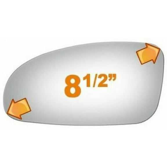 Flat Driver Side Replacement Mirror Glass for 2000-2005 Pontiac Bonneville W/O Baking Plate