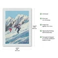 thumbnail image 2 of Skiing - Mountain Ski Slope - Delta Air Lines - Vintage Airline Travel Poster by Jack Laycox c.1970s - Japanese Unryu Rice Paper Art Print (Unframed) 12 x 16 in, 2 of 4