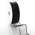 thumbnail image 2 of 1.5" Wired Sheer Organza Ribbon 030 Black 10 Yard, 2 of 3