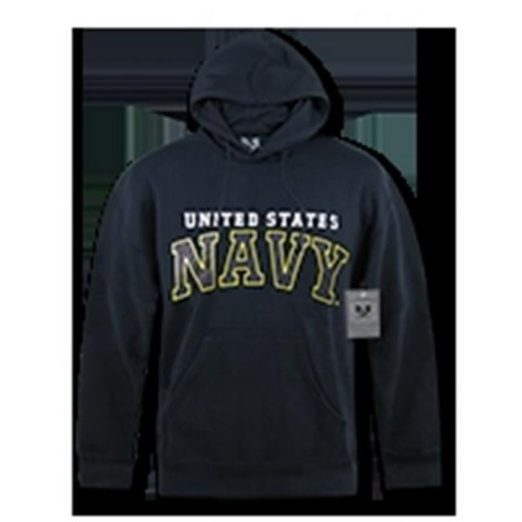 Military Pullover Hoodies, Navy - Extra Large
