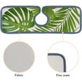 thumbnail image 7 of 2 Pcs SKYSONIC Faucet Absorbent Mat Summer Exotic Leaves Washable Counter Drying Pads Behind Faucet for Kitchen Bathroom, 7 of 7