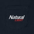 thumbnail image 4 of Natural Light Natty History Rowdy Gentleman Long Sleeve Navy Blue T-Shirt-Small, 4 of 5