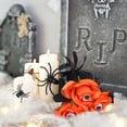 thumbnail image 4 of SeekLGT Halloween Orange Series Artificial Rose Flower, Realistic Latex Faux Rose for Gothic Halloween Decorations, Floral Arrangement, Table Centerpiece, Home Decor, 4 of 7