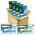 thumbnail image 2 of Trident White Sugar Free Gum Variety Pack, Peppermint & Spearmint Flavors, 12 Packs of 16 Pieces 192 Total Pieces, 2 of 9