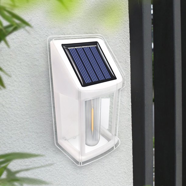 Luces De Pared 2PCS Lámparas exteriores IP65 Impermeable LED Decoración Luz Sensor de movimiento solar