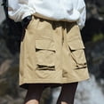 thumbnail image 4 of alcepopk Men's Long Cargo Shorts Below Knee Length Relaxed Fit Casual with Pockets(Khaki,L), 4 of 7