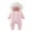 Pink, variant on UAMVSH Baby Clothes Infant Boys Girls Zip Up Snowsuit Newborn Long Sleeve Hooded Jumpsuit Soft Cotton Warm Romper for Winter