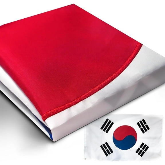 Anley EverStrong Series South Korea Flag 3x5 Foot - Embroidered and Sewn Stripes - S Korean National Flags