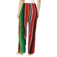 thumbnail image 2 of Bixox Women's Mexican Serape Blanket Stripes Patterned Pajama Pants Loungewear, 2 of 5