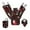 Red Spider Web, variant on Pzuqiu Red Spider Web Dog Car Seat Cover for Back Seat Collapsible Scratchproof Dog Car Hammock with Adjustable Dogs Bandanas Hanging Car Trash Can for SUV,Sedan,Truck