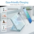 thumbnail image 4 of Wireless Charger,Magnetic Charging Stand Compatible with iPhone 17 16 15 14 13 12 11 Pro Max Plus XS XR X 8,for Apple Watch 9 8 7 6 5 4 3 2 SE,for AirPods 3 2 Pro,3 in 1 Charging Station, Blue, 4 of 11