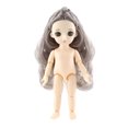 thumbnail image 1 of 3D Simulación Ojo Vestir Muñeca Cambio Maquillaje Muñecas Cabello gris Sunnimix BJD Doll Body, 1 of 5