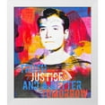 thumbnail image 2 of Stephen Chambers 26x30 White Modern Wood Framed Wall Art Titled - Truth Justice, 2 of 6